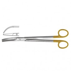  UltraCut™ TC Parametrium Hysterectomy Scissor Strongly Curved Stainless Steel, 22.5 cm - 8 3/4"